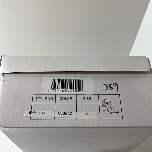 New in the Box Olivia Miller Seduce Heels Cognac size 10 - Picture 7 of 7